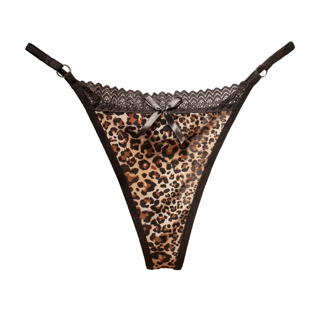 Women Leopard Print Tiny Thongs